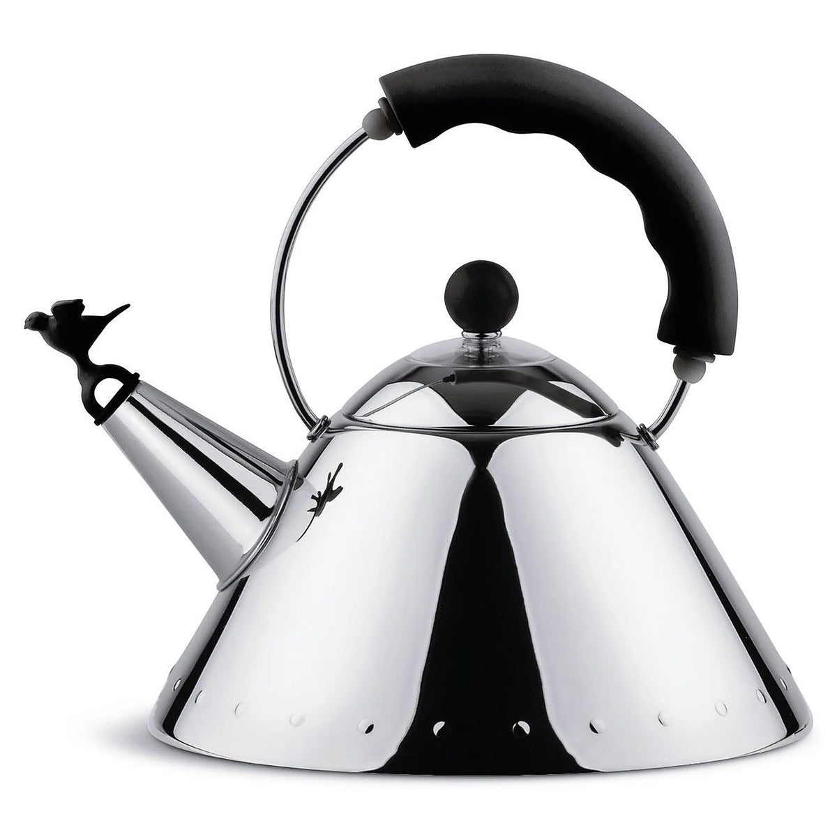 Alessi Czajnik z gwizdkiem 9093 – pojemność 2000 ml kolor rączki czarny zdjęcie wariantu 9093-B