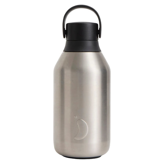 Chilly's Bottles Butelka termiczna Series 3 350 ml – zdjęcie główne wariant kolor stalowy – Steel