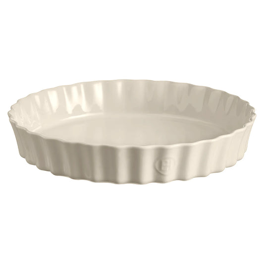 Emile Henry Głębokie naczynie do tarty ⌀32 cm - wariant kolor beżowy