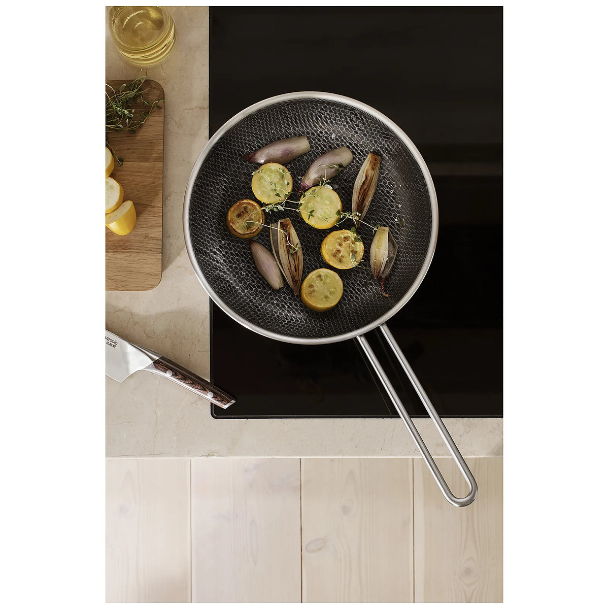 Eva Trio Patelnia Multi Mosaic Ceramic Slip-Let® 1 seria - wariant Rozmiar Ø28 cm - widok 12 — Rozmiar: Ø28 cm - widok 12