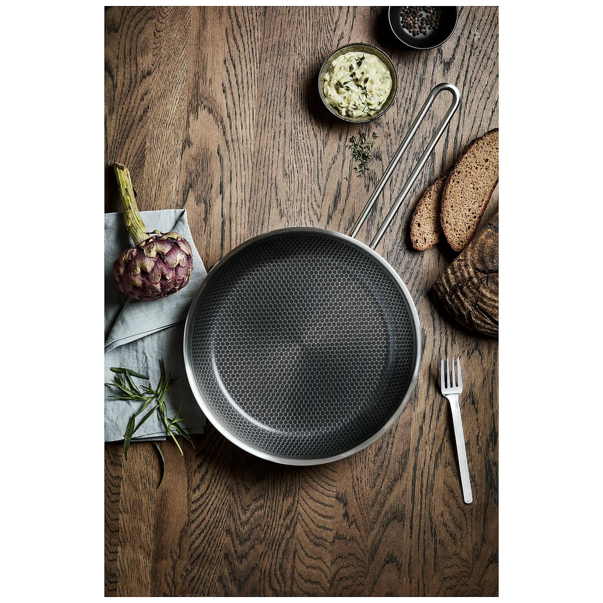 Eva Trio Patelnia Multi Mosaic Ceramic Slip-Let® 1 seria - wariant Rozmiar Ø28 cm - widok 8 — Rozmiar: Ø28 cm - widok 8