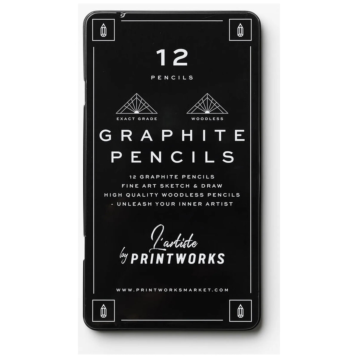 Printworks Zestaw 12 ołówków Graphite - widok 4