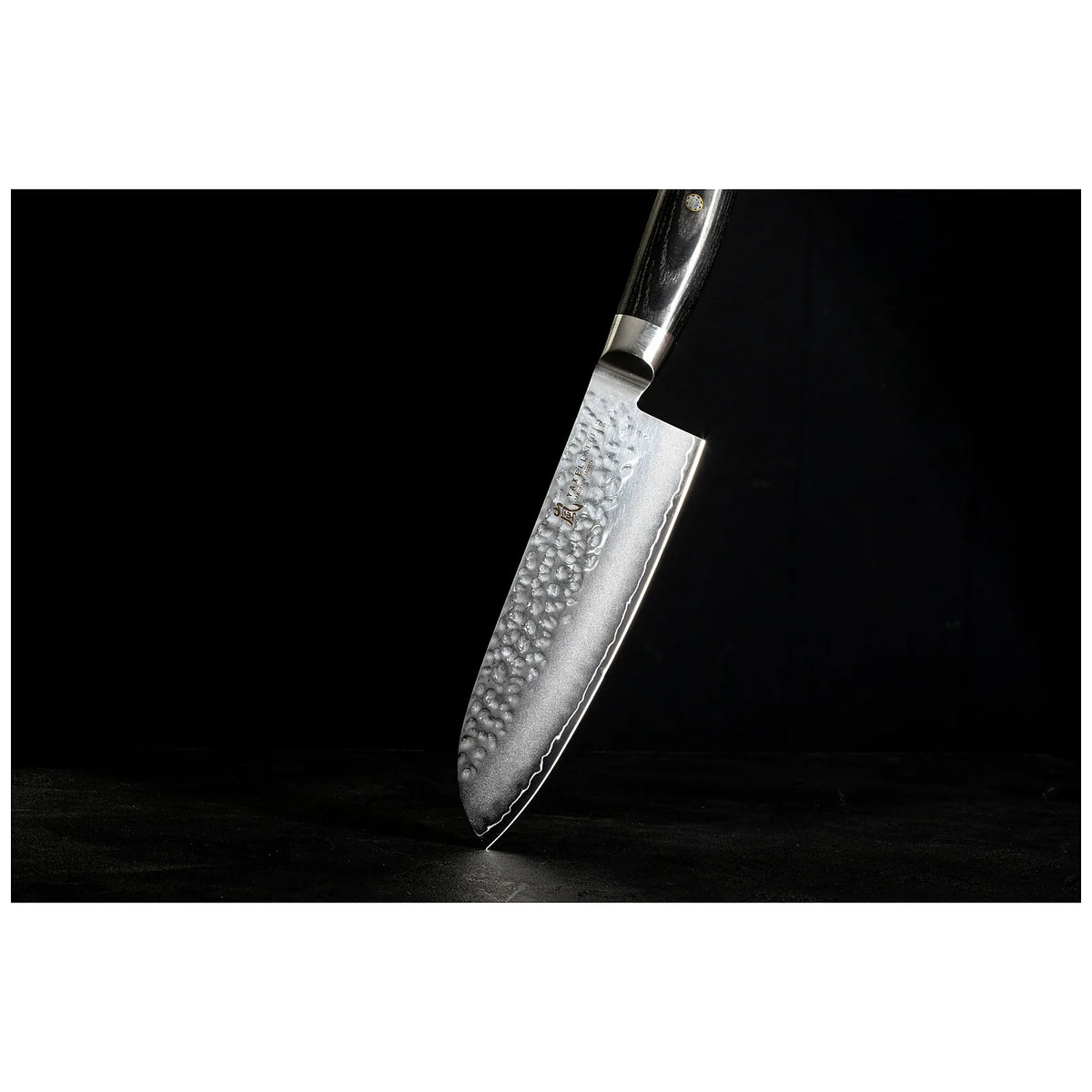 Yaxell Japoński nóż kuchenny Santoku 16,5 cm Ketu - widok 8