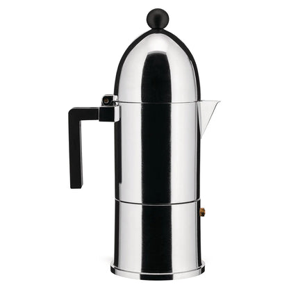 Alessi Ciśnieniowy zaparzacz do espresso La Cupola - czarna rączka na indukcję widok 15 zdjęcie wariantu 9095-6BFM