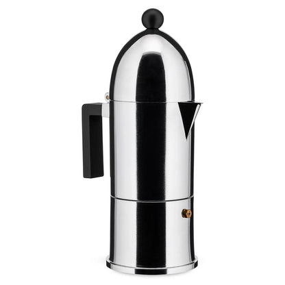 Alessi Ciśnieniowy zaparzacz do espresso La Cupola - czarna rączka na indukcję widok 4 zdjęcie wariantu 9095-6BFM