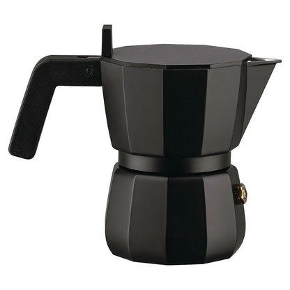 Alessi Ciśnieniowy zaparzacz do espresso Moka – model czarny pojemność 70 ml widok 2 zdjęcie wariantu DC06-1-B