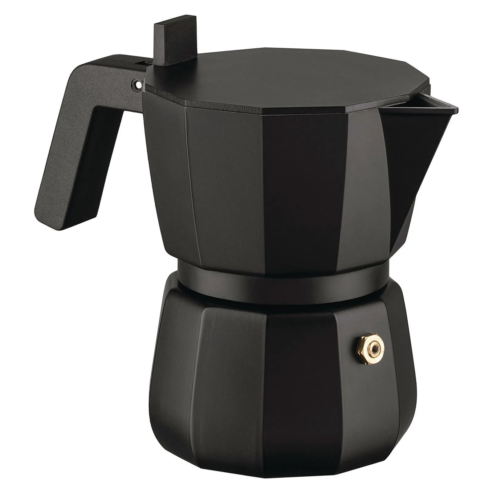Alessi Ciśnieniowy zaparzacz do espresso Moka – model czarny pojemność 150 ml widok 1 zdjęcie wariantu DC06-3-B