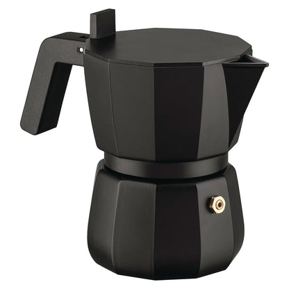 Alessi Ciśnieniowy zaparzacz do espresso Moka – model czarny pojemność 150 ml widok 1 zdjęcie wariantu DC06-3-B