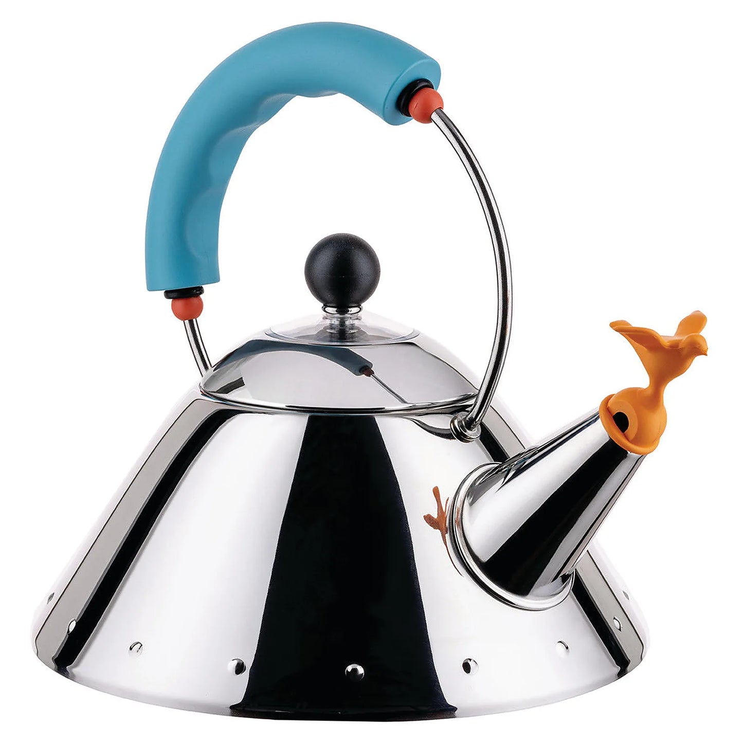 Alessi Czajnik z gwizdkiem 9093 – pojemność 1000 ml kolor rączki błękitny zdjęcie wariantu 9093-1-LAZ