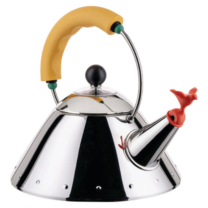 Alessi Czajnik z gwizdkiem 9093 – pojemność 1000 ml kolor rączki żółty zdjęcie wariantu 9093-1-Y
