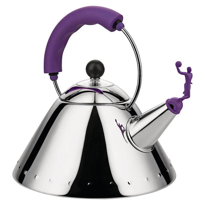 Alessi Czajnik z gwizdkiem 9093 – pojemność 2000 ml kolor rączki fioletowy zdjęcie wariantu 9093-VA