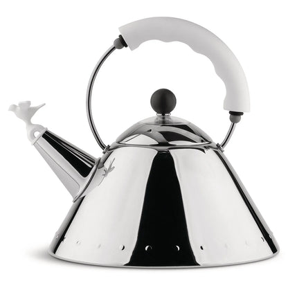 Alessi Czajnik z gwizdkiem 9093 – pojemność 2000 ml kolor rączki biały zdjęcie wariantu 9093-W