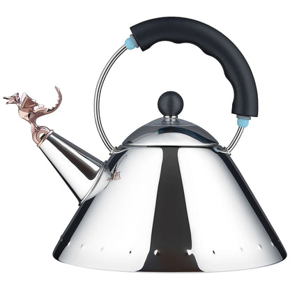 Alessi Czajnik z gwizdkiem smokiem  9093 – pojemność 2000 ml kolor rączki czarny zdjęcie wariantu 9093REX-B
