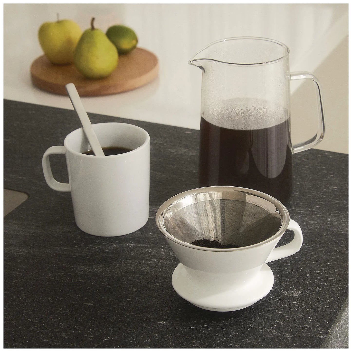 Alessi Karafka z filtrem do slow coffee - widok 5 zdjęcie wariantu KT01S1
