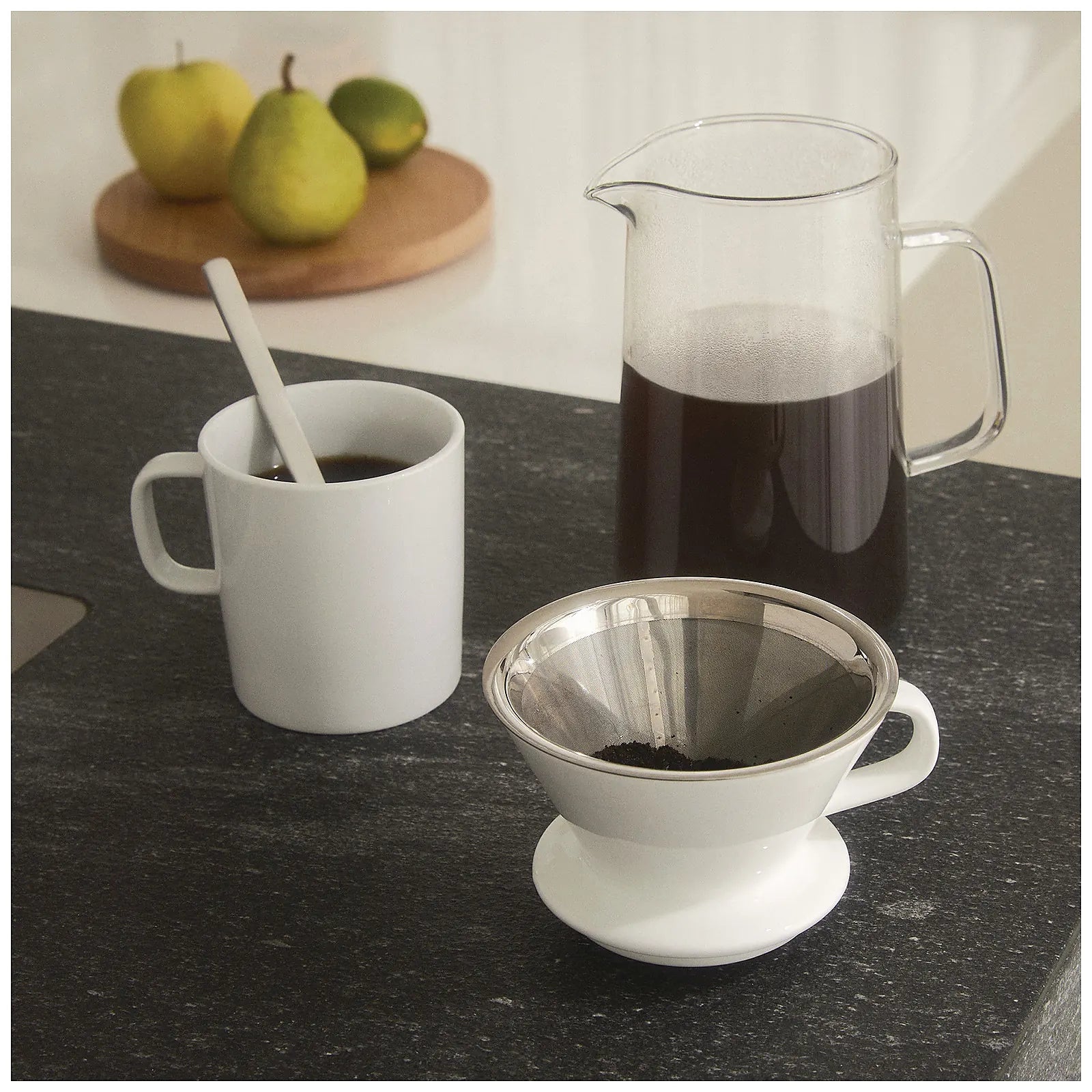 Alessi Karafka z filtrem do slow coffee - widok 5 zdjęcie wariantu KT01S1