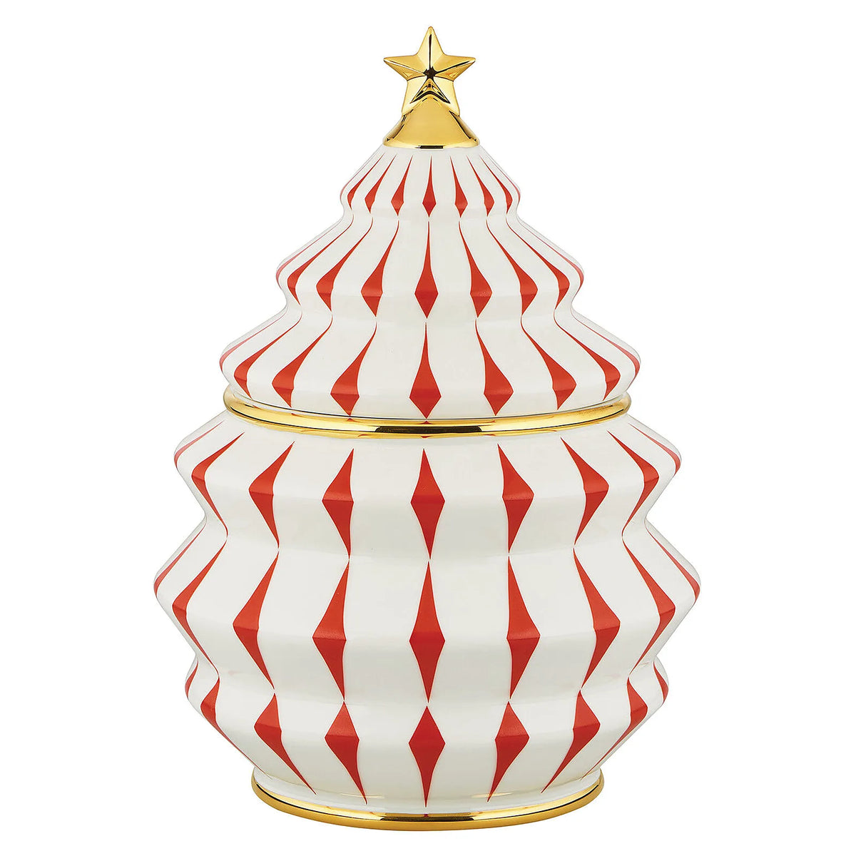 Alessi Porcelanowy pojemnik na ciastka DELIGHT - zdjęcie główne kolor czerwony