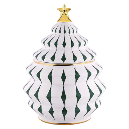 Alessi Porcelanowy pojemnik na ciastka DELIGHT - wariant kolor zielony