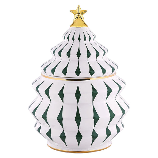 Alessi Porcelanowy pojemnik na ciastka DELIGHT - wariant kolor zielony