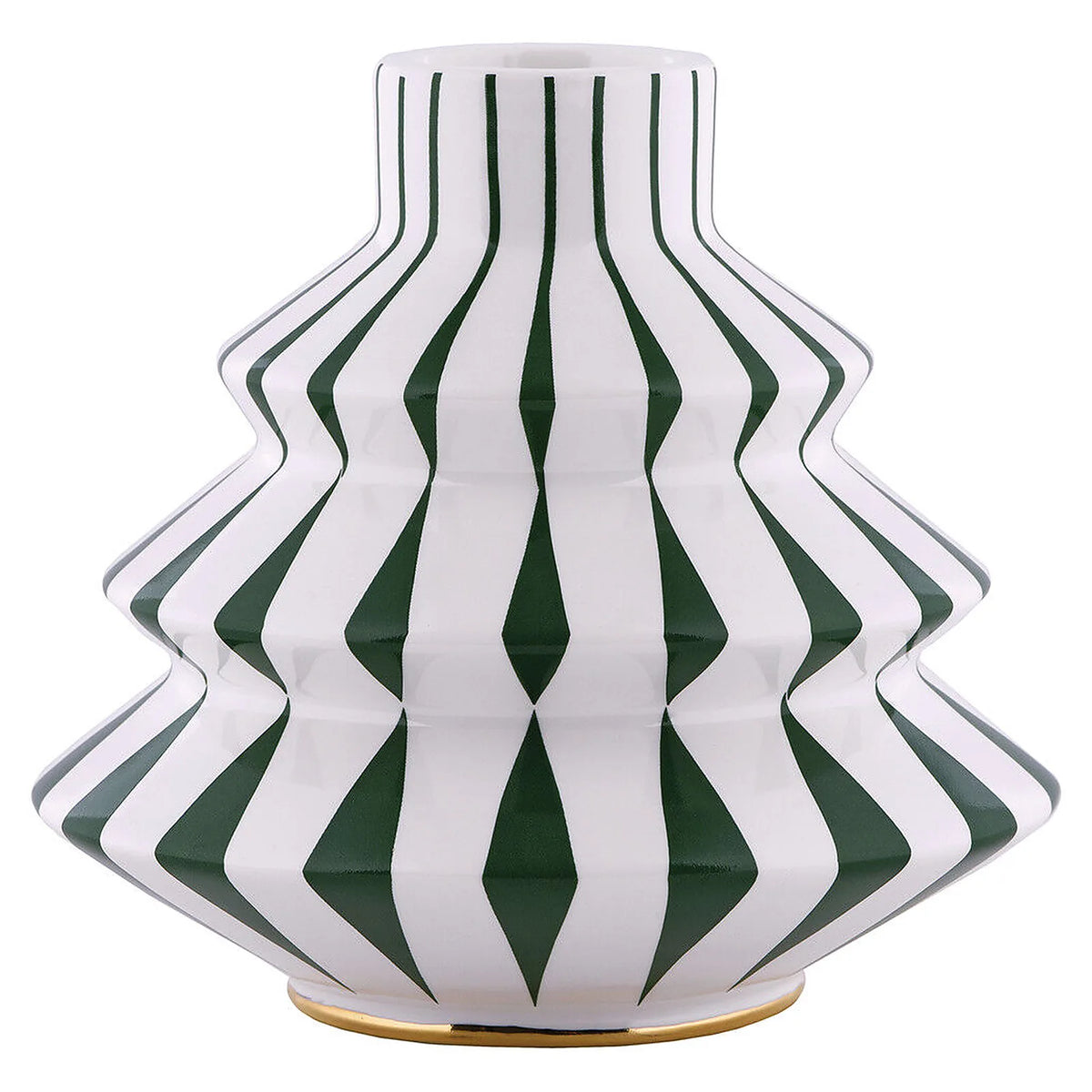 Alessi Porcelanowy świecznik DELIGHT - wariant kolor zielony