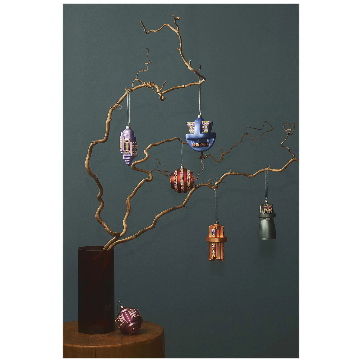 Alessi Szklana bombka choinkowa HOLYHEDRICS Gift - zdjęcie 3