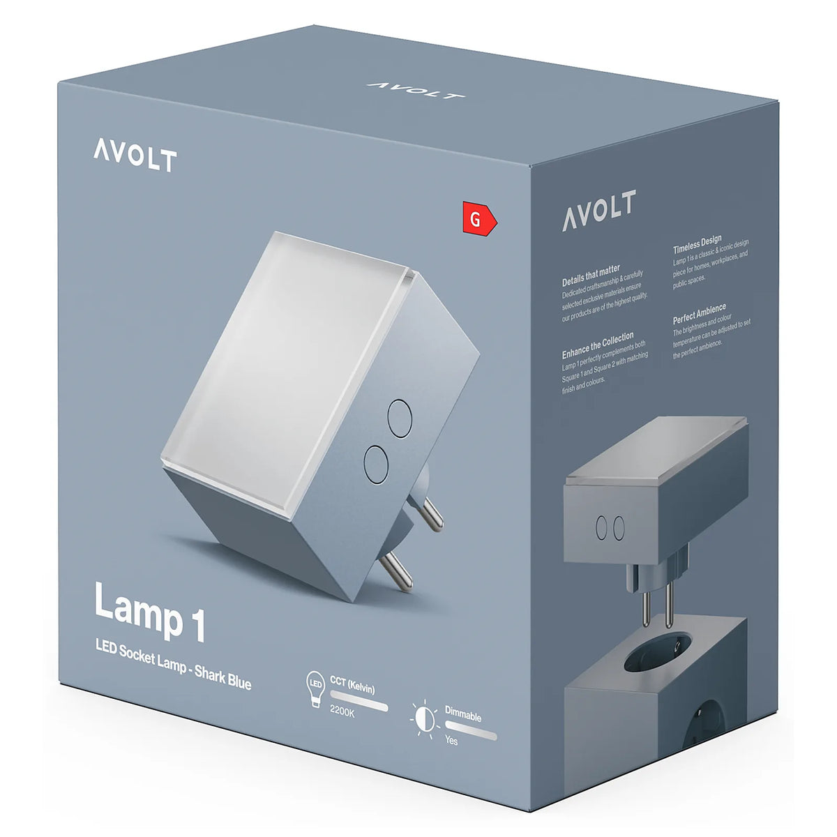 Avolt Lampka LED do kontaktu - wariant kolor niebieski - widok 54