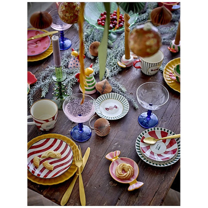 Bloomingville Zestaw 2 kamionkowych talerzy YULE - zdjęcie 2
