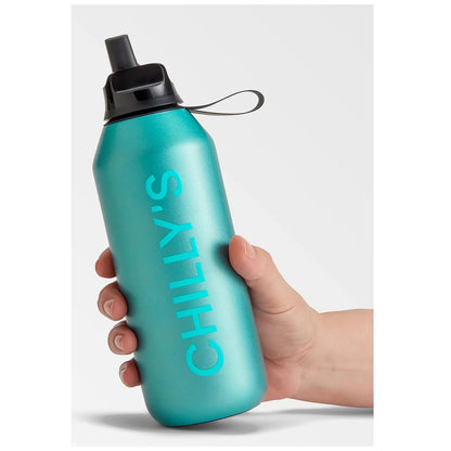 Chilly's Bottles Butelka sportowa Series 2 Sport 500 ml metaliczna - zdjęcie 5