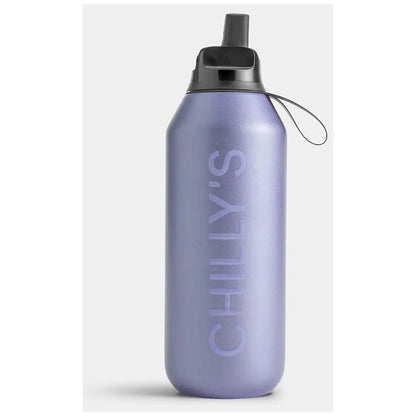 Chilly's Bottles Butelka sportowa Series 2 Sport 500 ml metaliczna - wariant kolor fioletowy