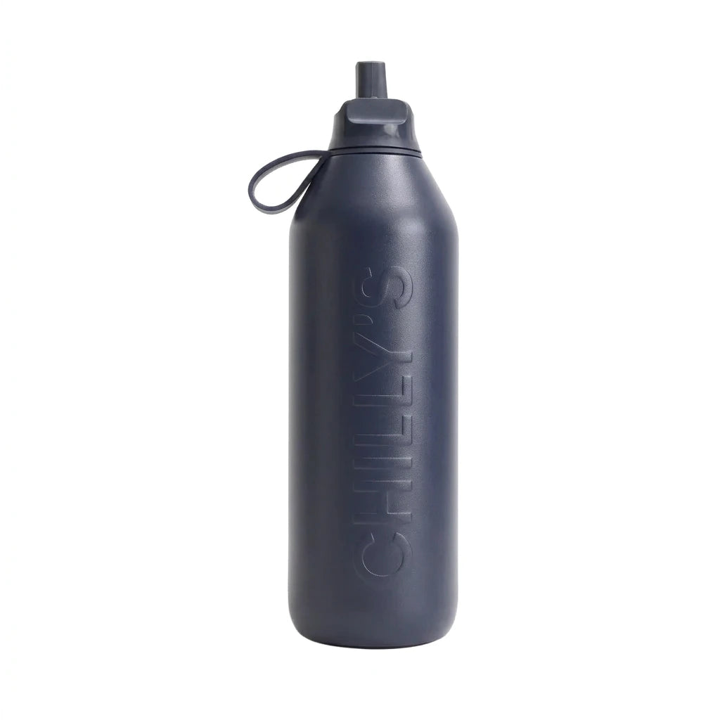 Chilly's Bottles Butelka sportowa Series 3 Flip 1000 ml – zdjęcie główne wariant kolor granatowy – Astral