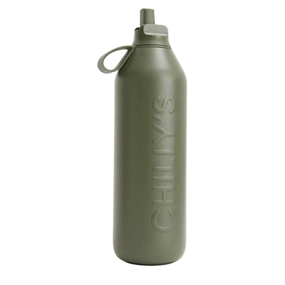 Chilly's Bottles Butelka sportowa Series 3 Flip 1000 ml – zdjęcie główne wariant kolor zielony – Cargo
