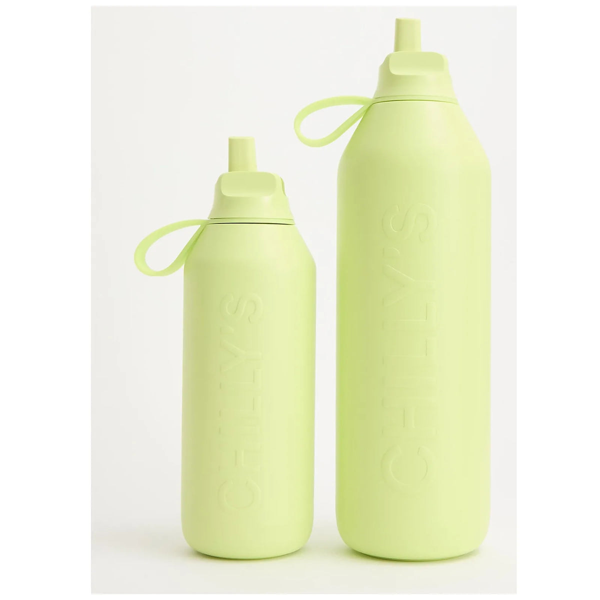 Chilly's Bottles Butelka sportowa Series 3 Flip 1000 ml – kolor limonkowy – Limelite – widok numer 9