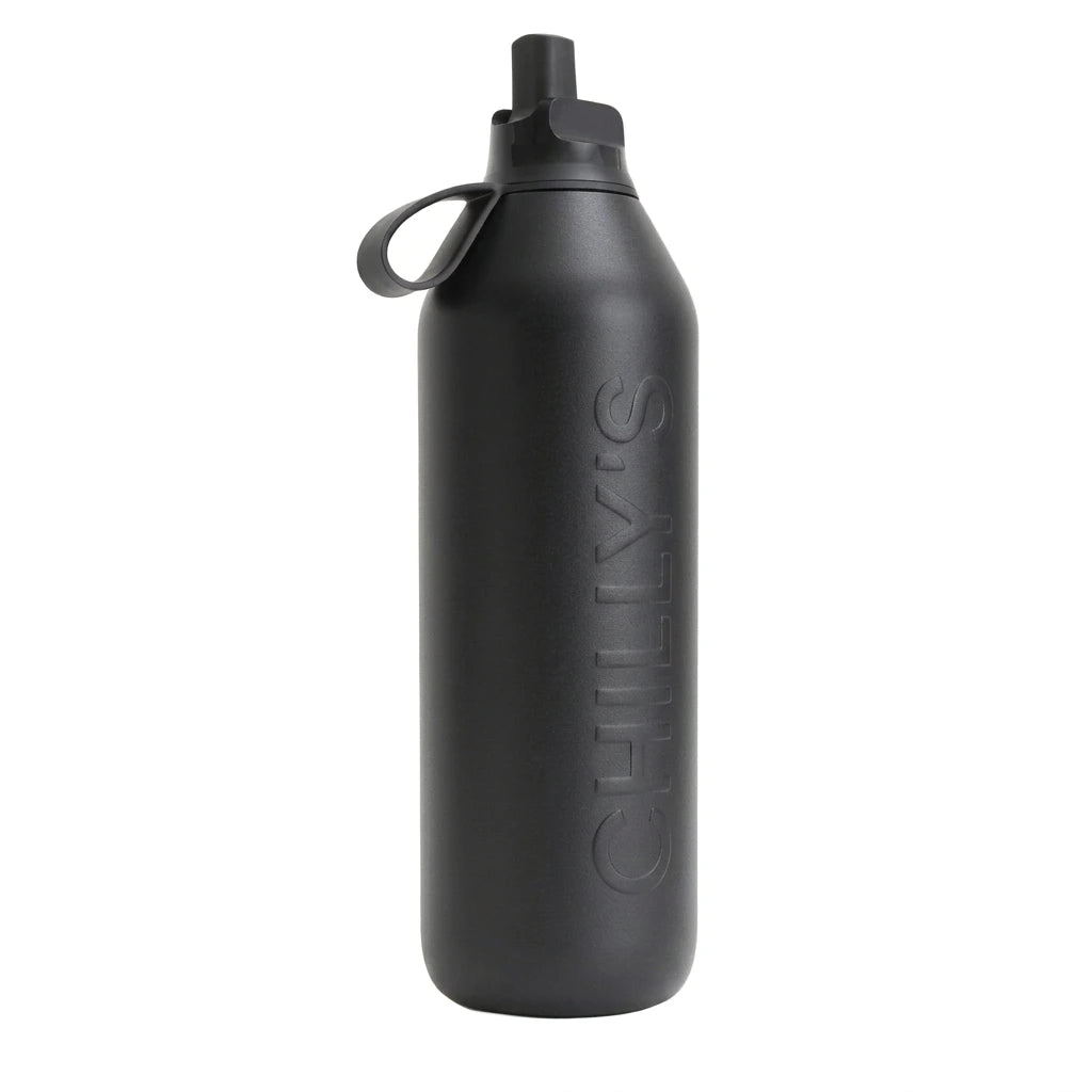 Chilly's Bottles Butelka sportowa Series 3 Flip 1000 ml – zdjęcie główne wariant kolor czarny – Onyx