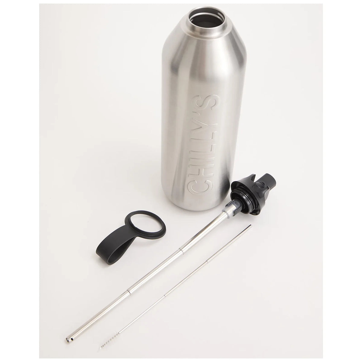 Chilly's Bottles Butelka sportowa Series 3 Flip 1000 ml – kolor stalowy – Steel – widok numer 4