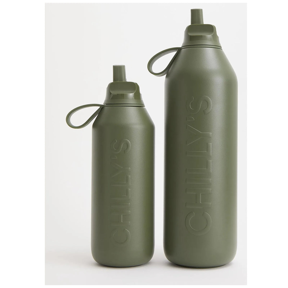 Chilly's Bottles Butelka sportowa Series 3 Flip 500 ml – kolor zielony – Cargo – widok numer 10