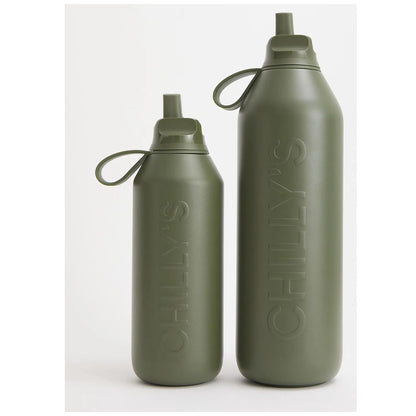 Chilly's Bottles Butelka sportowa Series 3 Flip 500 ml – kolor zielony – Cargo – widok numer 10