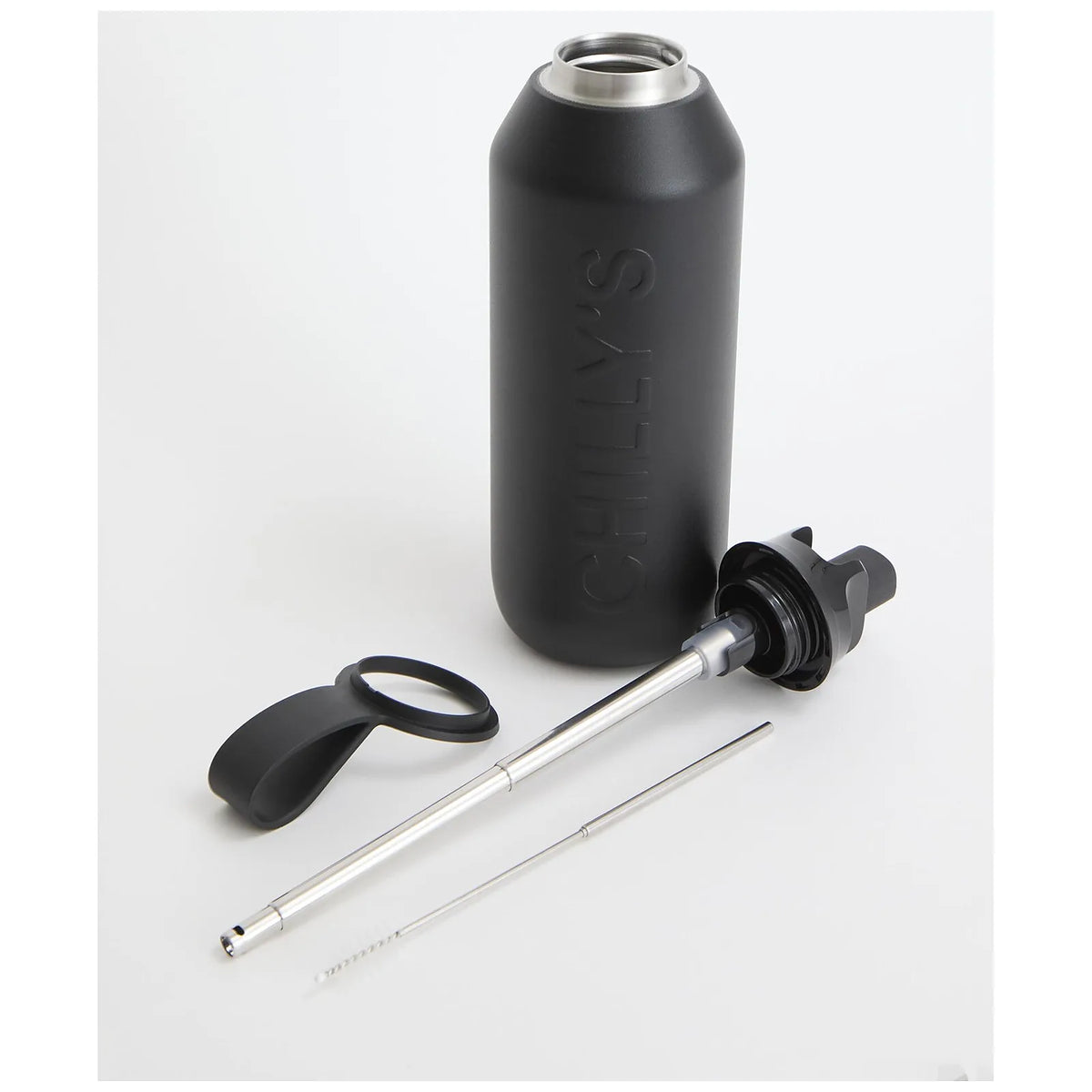 Chilly's Bottles Butelka sportowa Series 3 Flip 500 ml – kolor czarny – Onyx – widok numer 3
