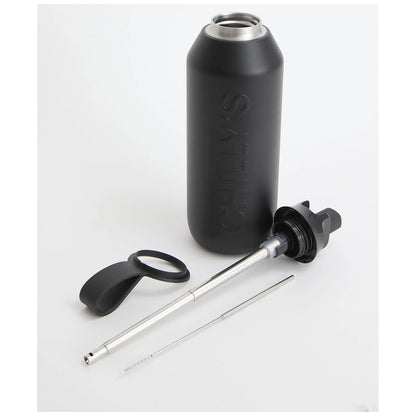 Chilly's Bottles Butelka sportowa Series 3 Flip 500 ml – kolor czarny – Onyx – widok numer 3
