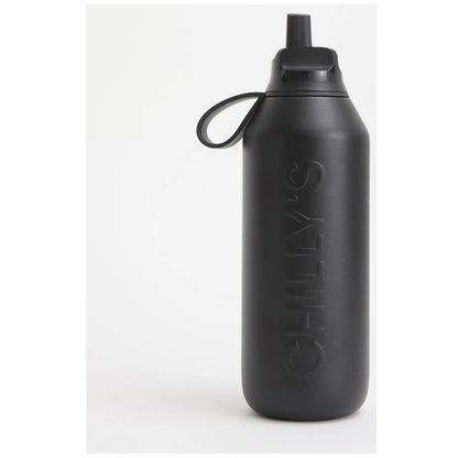 Chilly's Bottles Butelka sportowa Series 3 Flip 500 ml – kolor czarny – Onyx – widok numer 8