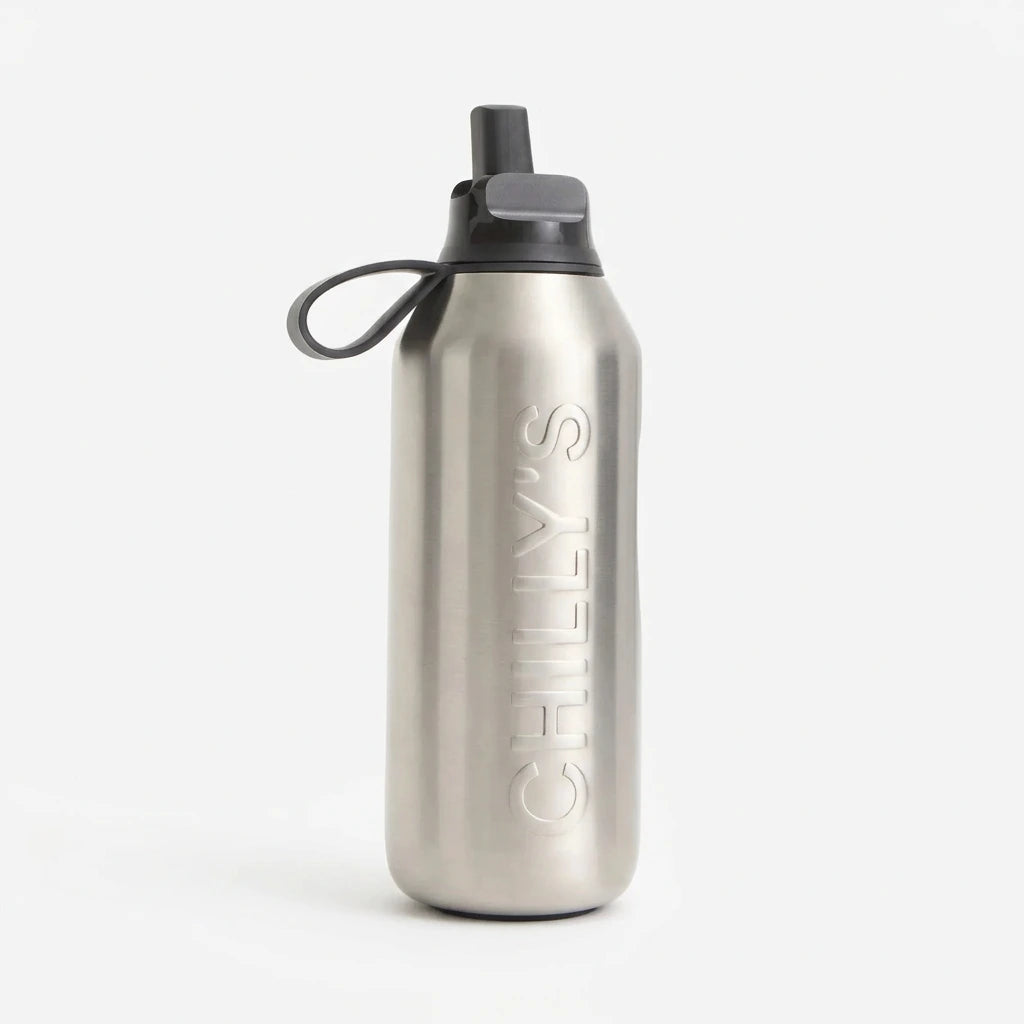 Chilly's Bottles Butelka sportowa Series 3 Flip 500 ml – zdjęcie główne wariant kolor stalowy – Steel