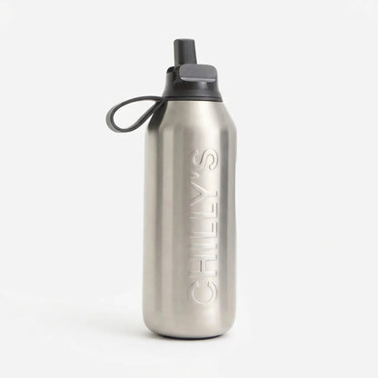 Chilly's Bottles Butelka sportowa Series 3 Flip 500 ml – zdjęcie główne wariant kolor stalowy – Steel