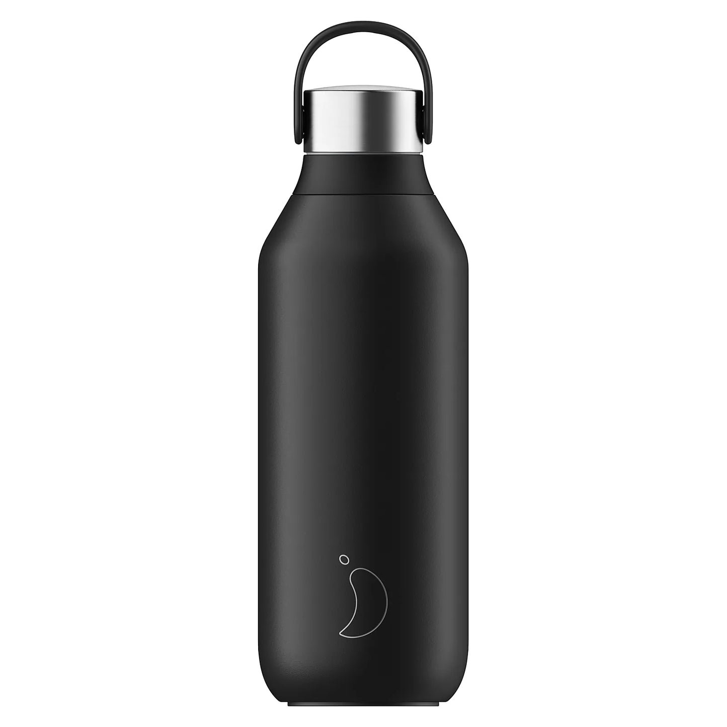 Chilly's Bottles Butelka termiczna Series 2 500 ml matowa - wariant kolor czarny