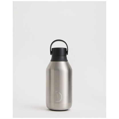 Chilly's Bottles Butelka termiczna Series 3 350 ml – kolor stalowy – Steel – widok numer 4