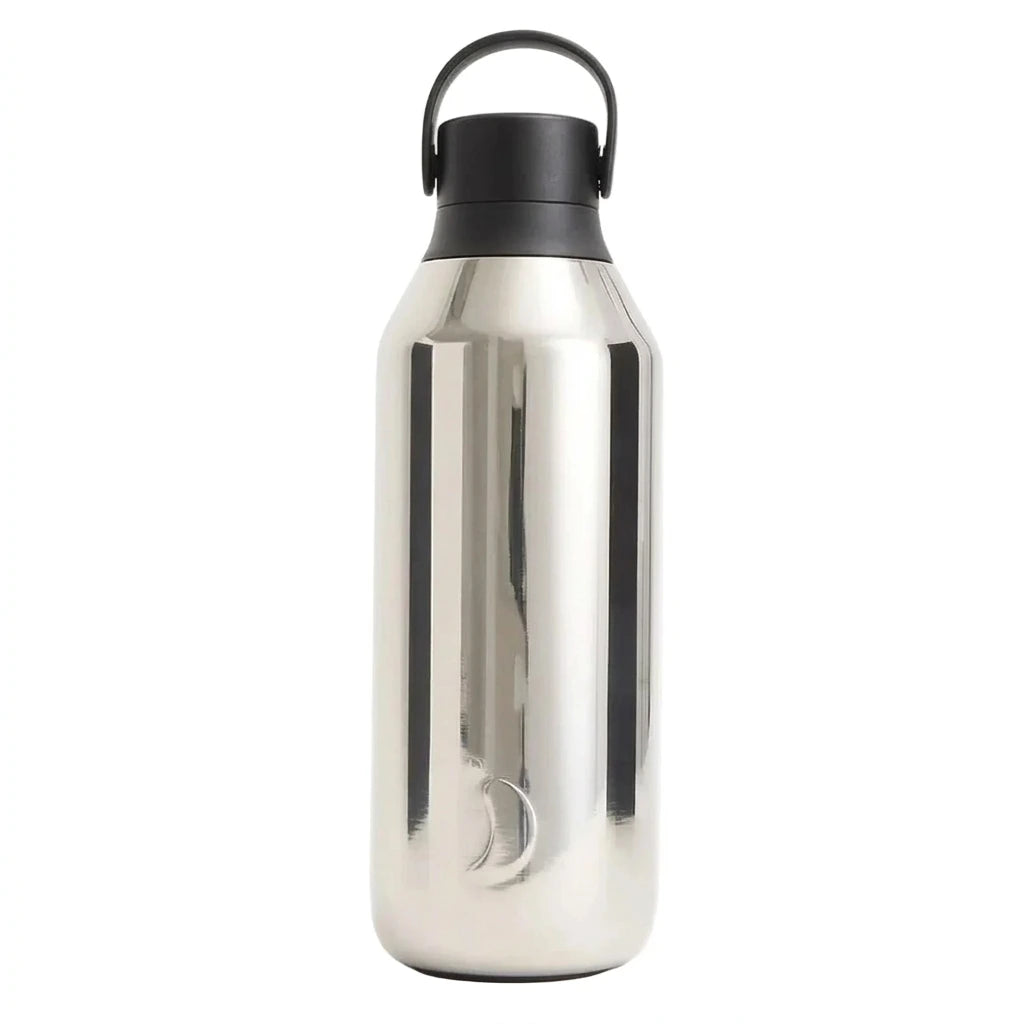 Chilly's Bottles Butelka termiczna Series 3 500 ml metaliczna – zdjęcie główne wariant kolor chromowany – Chrome Halo