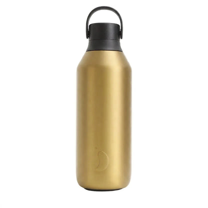 Chilly's Bottles Butelka termiczna Series 3 500 ml metaliczna – zdjęcie główne wariant kolor złoty – Fools Gold