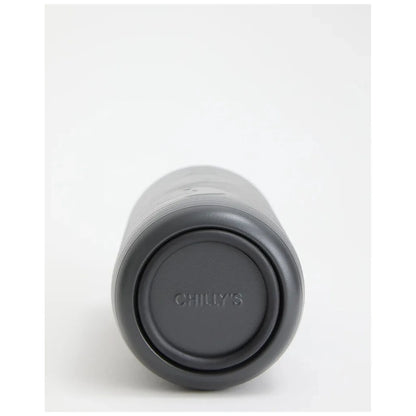 Chilly's Bottles Butelka termiczna Series 3 500 ml tłoczona – kolor czarny – Soundwave Stone – widok numer 3