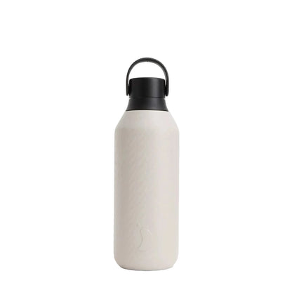 Chilly's Bottles Butelka termiczna Series 3 500 ml tłoczona – zdjęcie główne wariant kolor beżowy – Soundwave Track