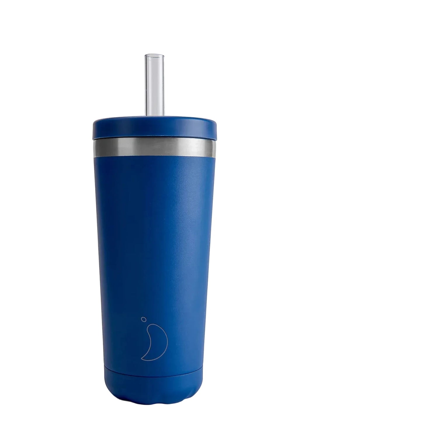 Chilly's Bottles Termiczny kubek do kawy Original 500 ml ze słomką - zdjęcie główne kolor niebieski