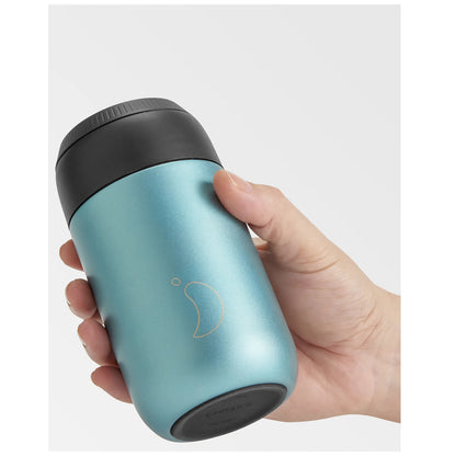 Chilly's Bottles Termiczny kubek do kawy Series 2 340 ml metaliczny - zdjęcie 6