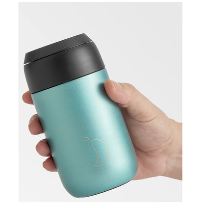 Chilly's Bottles Termiczny kubek do kawy Series 2 340 ml metaliczny - zdjęcie 7