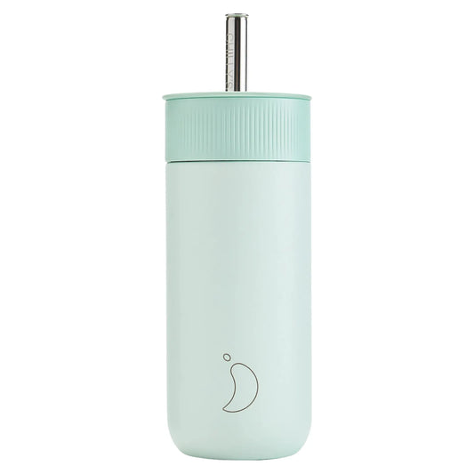 Chilly's Bottles Termiczny kubek do kawy Series 2 500 ml ze słomką - zdjęcie główne kolor miętowy